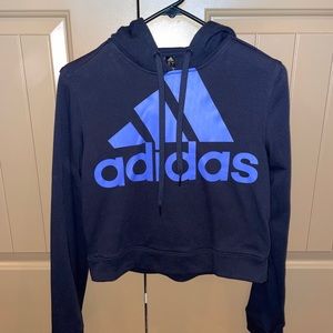 cropped adidas hoodie